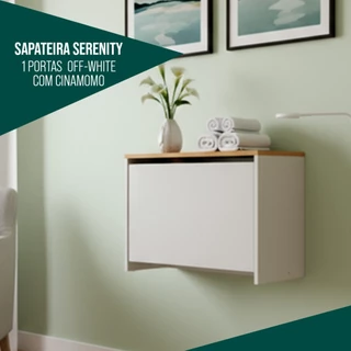 Sapateira com 1 porta Organizadora Multiuso Para Quarto Closet Armário