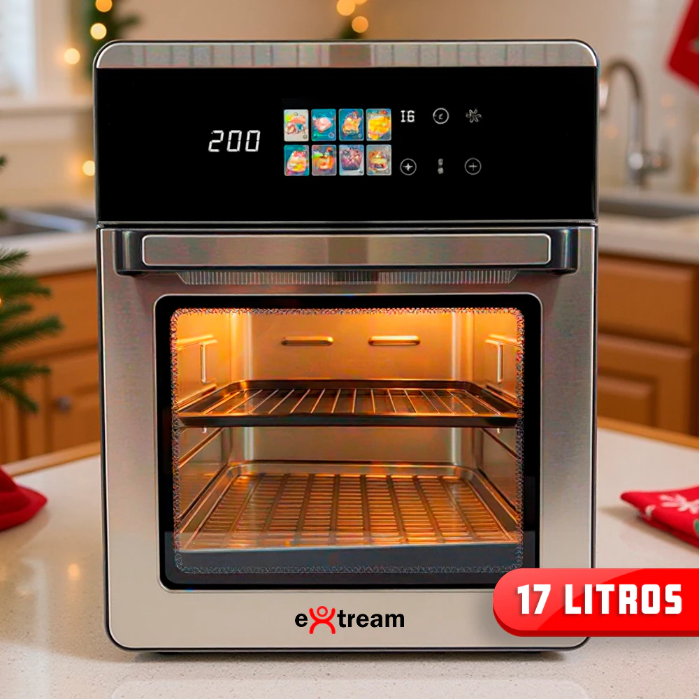 Fritadeira Air Fryer Oven Forno Elétrico Digital Extream 17L
