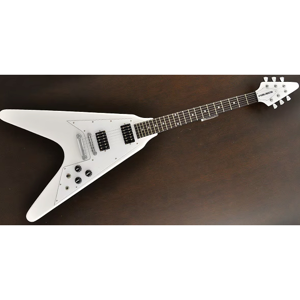 PLAYTECH Electric Guitar Flying V Type with 2 Humbucker Pickups