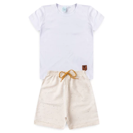 Conjunto infantil 2 peças menino - camiseta (Malha 100% algodão) e bermuda (moletinho)