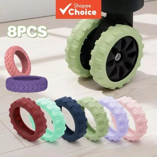 Kit 8 Capas Proteção Protetora Para Rodas De Mala Roda Dupla Viagem Bagagem Colorida  roda Adequada para bagagem em Oferta na Shopee
