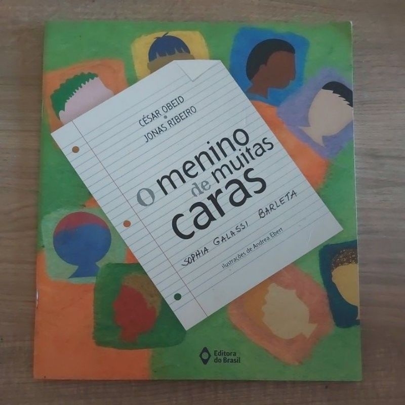 O menino de muitas caras; Cesar Obeid; Jonas Ribeiro. | Shopee Brasil
