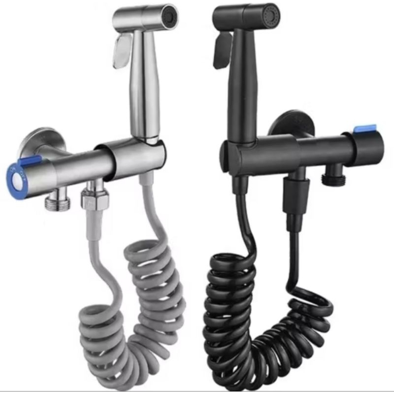 Kit Ducha Higiênica aco inox escovada A Com Registro Dupla Saída De Água Multifuncional promocao