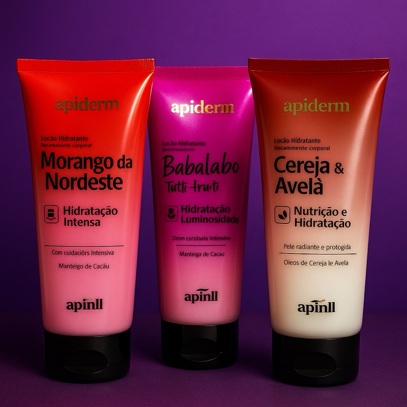 CREME HIDRANTE DE PELE, LOÇÃO CORPORAL APIDERM | Shopee Brasil