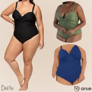 Maiô Arsiè Modelador Efeito Lipo Plus Size com Bojo e Costas Nua Alça Fina e Ajustável Leve Fpu 50+ em Oferta na Shopee