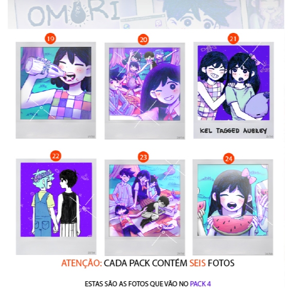 OMORI - Pack de Fotos (Basil's Photo Album - HEADSPACE) | Shopee