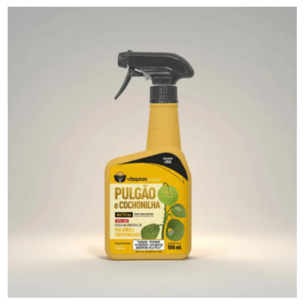 Inseticida Pronto Uso Pulgão e Cochonilha Vitaplan 500 ml | Shopee Brasil
