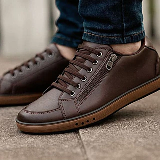 Sapatenis Casual Masculino Sola Escura Sapato esportivo tênis confortável para trabalho festas