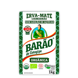 Erva Mate Barão Orgânica 1Kg - Barão de Cotegipe em Oferta na Shopee