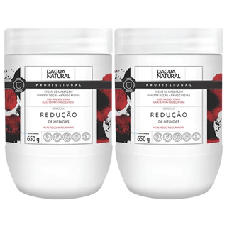 Kit Com  2 D'agua Natural Creme de Massagem Pimenta Negra 650g em Oferta na Shopee