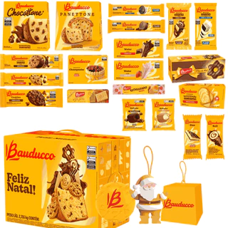 Cesta de Natal Bauducco 2,755kg Caixa + Brinde Exclusivo Bauducco