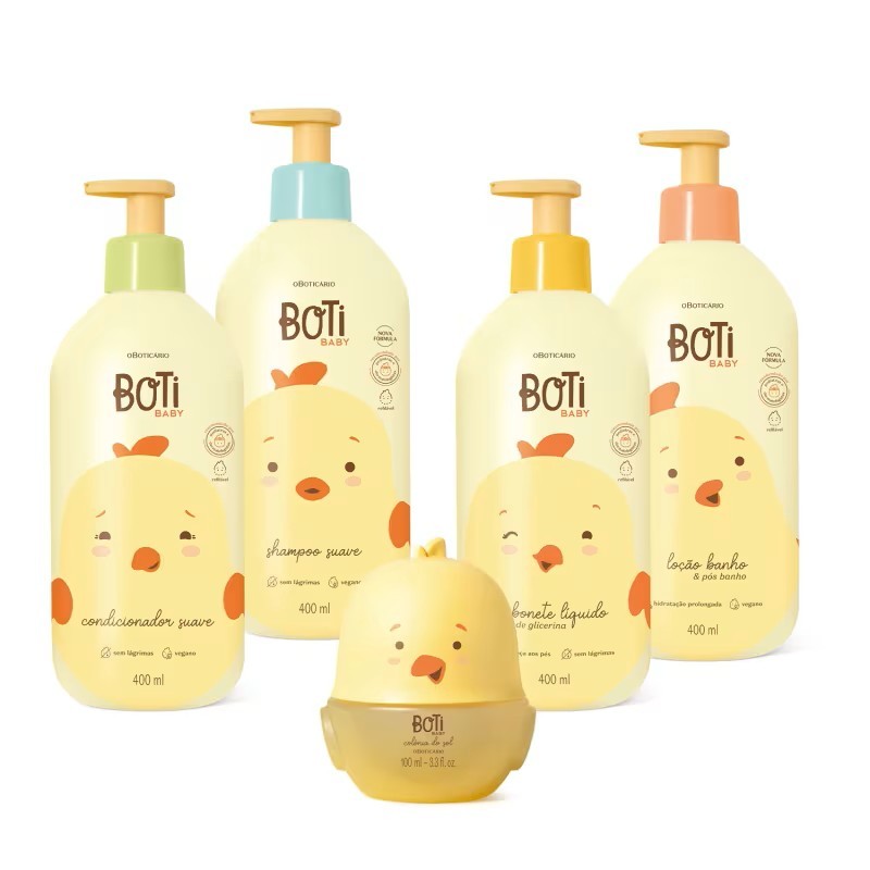 Linha Boti baby Boticário escolha sua variação