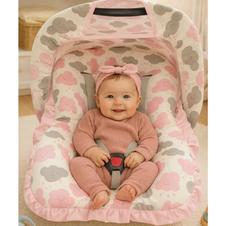 Kit 4 Peças Para Bebê Conforto 100% Algodão em Oferta na Shopee