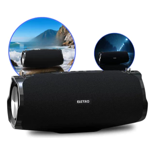 Caixa de Som Bluetooth  Portátil LED 200W Prova D'agua com Alça super potente com Graves Bass boss em Oferta na Shopee