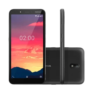 Smartphone Nokia C2, 16GB, 4G, 1GB RAM, Tela 5,7", - Câm. 5MP + Selfie 5MP