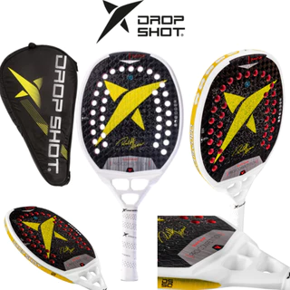 RAQUETE BEACH TENNIS DROP SHOT QUANTUM RALF ABREU 12K CARBONO BIDIRECIONAL + CAPA + TRATAMENTO em Oferta na Shopee