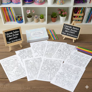 200 Desenhos de meninos para colorir diversos temas em Oferta na Shopee