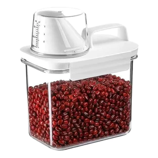 Pote Hermético Multiuso 1100ml com Medidor | Porta Cereais, Grãos e Mantimentos