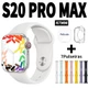 【Sete pulseiras】 Smartwatch S20 PRO MAX Watch Pro Série 10 Bluetooth Relógio inteligente Cardíaca Monitoramento NFC GPS