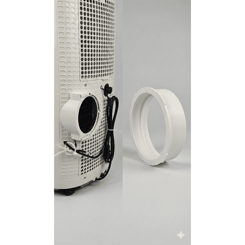Adaptador Bocal Duto Ar Condicionado Portátil Midea Tango MPT-10CR - 13cm ou 15cm