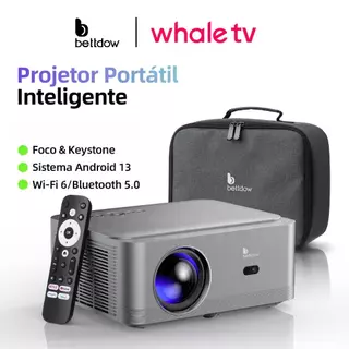 Projetor BETTDOW AC1082 Full HD 1080P 4K 20000 Lumens com foco automático, Wi-Fi 5G e versão oficial da Netflix. em Oferta na Shopee