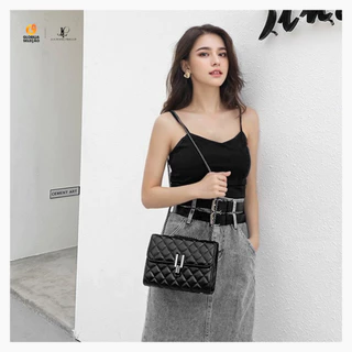 ✨Bolsa Feminina Transversal Corrente Escura “Y” Bolsa Ombro Feminina de Festa em Oferta na Shopee