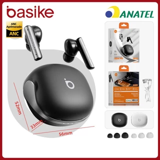 Basike Fones de Ouvido Bluetooth Sem Fio ANC&ENC，Fones 40H Com microfone e indicador de bateria，fon226 em Oferta na Shopee