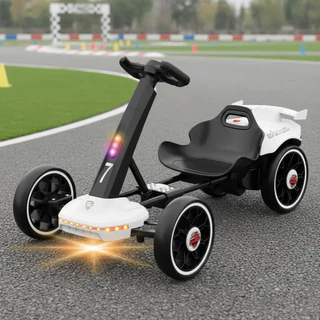 TRAILFORGE Carro elétrico infantil Brinquedo infantil de 65 kg com luzes e música Presente infantil