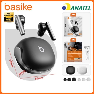 Basike Fones de Ouvido Bluetooth Sem Fio 40H，ANC&ENC Fones Com microfone e indicador de bateria，fon226 em Oferta na Shopee