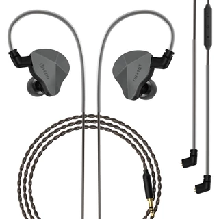 VEDO Fones De Ouvido Com Fio HiFi Monitor Intra-Auricular Com 2 Drivers 1BA+1DD Microfone Cabo removível de 2 pinos em Oferta na Shopee
