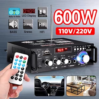 Super Amplificador 110v/220V Em geral Bass 600W Bluetooth USB FM FM AUX SD Karaoke controle remoto Home Cinema