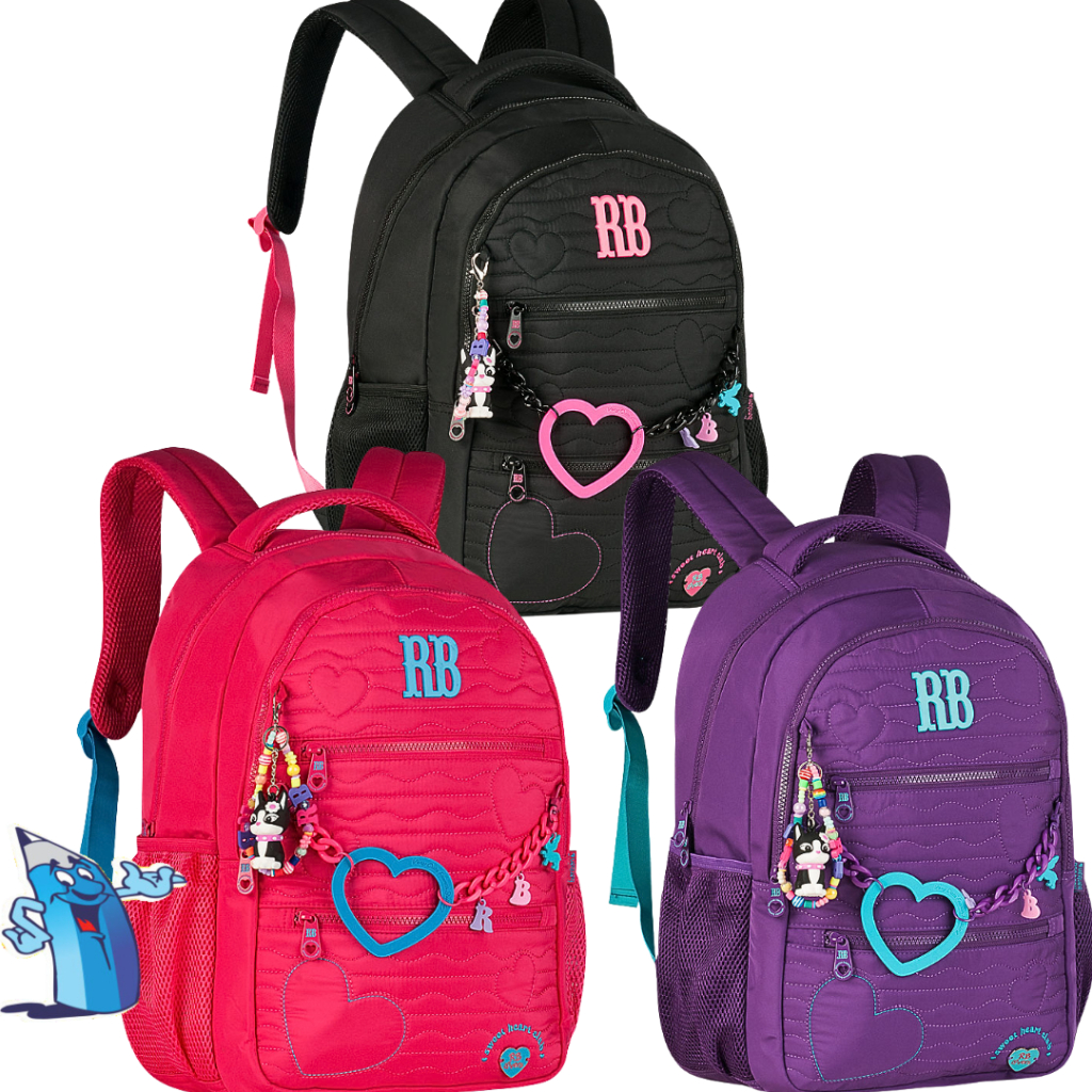 バッグ bombom MOCHILA DE COSTAS REBECCA BONBON BORDADO C/CHAVEIRO MIÇANGA
