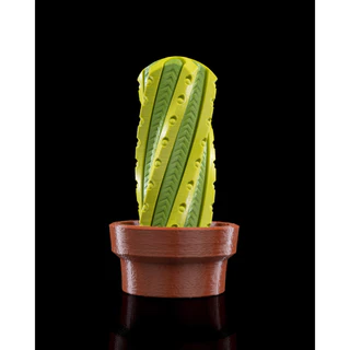 Cacto Decorativo Thorn-ado 3D | Mini Cacto Criativo para Mesa | Decoração Geek | Enfeite de Escritório | Presente Divert