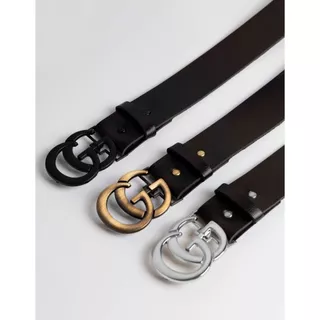 Kit 3 Cinto Feminino Casual Couro Ecologico Blogueira Luxo
