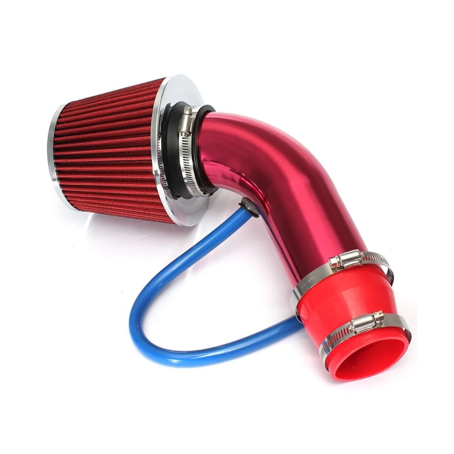 Kit Intake Filtro De Ar Esportivo Universal 3 Polegadas - Consulte Compatibilidade - Cores Conforme Disponibilidade.