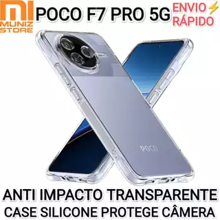 Capinha Poco F7 Pro 5G Xiaomi Anti Impacto Transparente Capa de Silicone Case Proteção Câmera