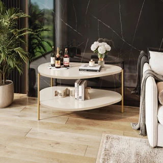 Mesa Lateral Design Orgânica 68 Cm Minimalista E Sofisticada Sala De Estar Recepção Moderna De Canto em Oferta na Shopee
