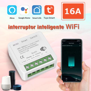Módulo Interruptor Inteligente Tuya WiFi, Suporta Controle 1 canal,100-240V, Funciona com Alexa, Google Home