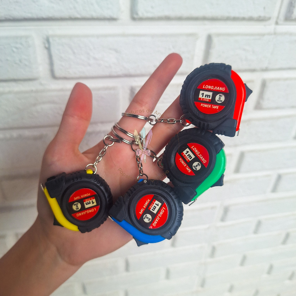 Mini trena de aço 1 metro chaveiro, cheviro métrico polegada e cm ...