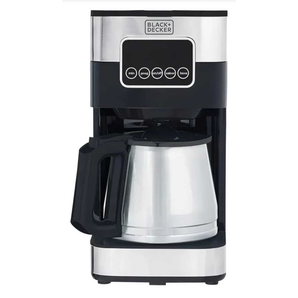 Cafeteira Programável Black+Decker CM350G 1,5L Inox Touchscr
