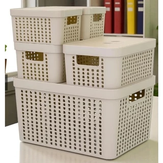 Kit Closet Premium Pinterest – 5 Caixas Organizadoras com Tampa