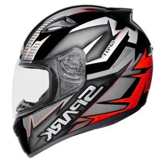 Capacete Ebf New Spark Spot Preto e Vermelho Fosco