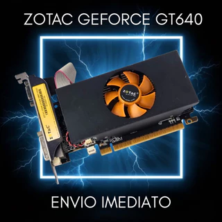 Placa De Vídeo Zotac GeForce GT640 Low Profile 2GB DDR3 128Bit HDMI DVI VGA Para PC Desktop Garantia