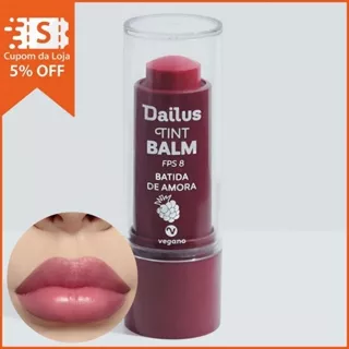 Tint Balm Dailus Protetor Labial com Cor fps8 Hidratante 3 em 1 em Oferta na Shopee