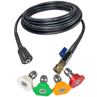 Mangueira de Engate Rápido c/ Bico Colorido p/ Lavadora Alta Pressão Electrolux, WAP, Vonder e Lavor
