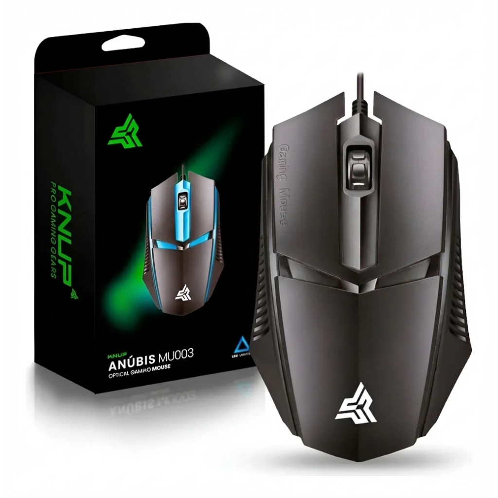 Mouse Gamer Knup Anúbis MU003 Led Usb Pc Notebook Original | Shopee Brasil