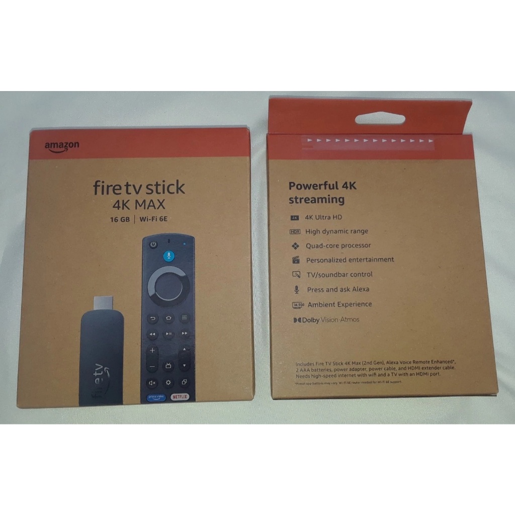 Novo Amazon Fire Tv Stick 4k Ultra Hd Max 2ª geração 16gb Wi-fi 6e