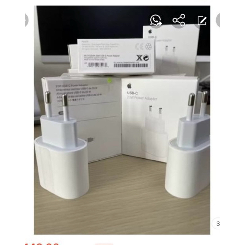 Carregador USB-C Apple 20W TURBO - Anatel - ORIGINAL + Cupom PROMO26 ...