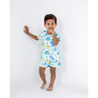 pijama infantil masculino confortável para dormir dinossauro | Safari em Oferta na Shopee