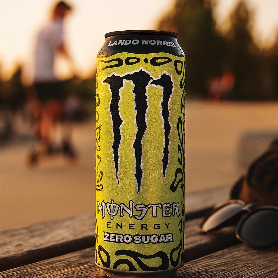 Monster edição limitada Lando Noris piloto F1 importado 500ml para colecionador